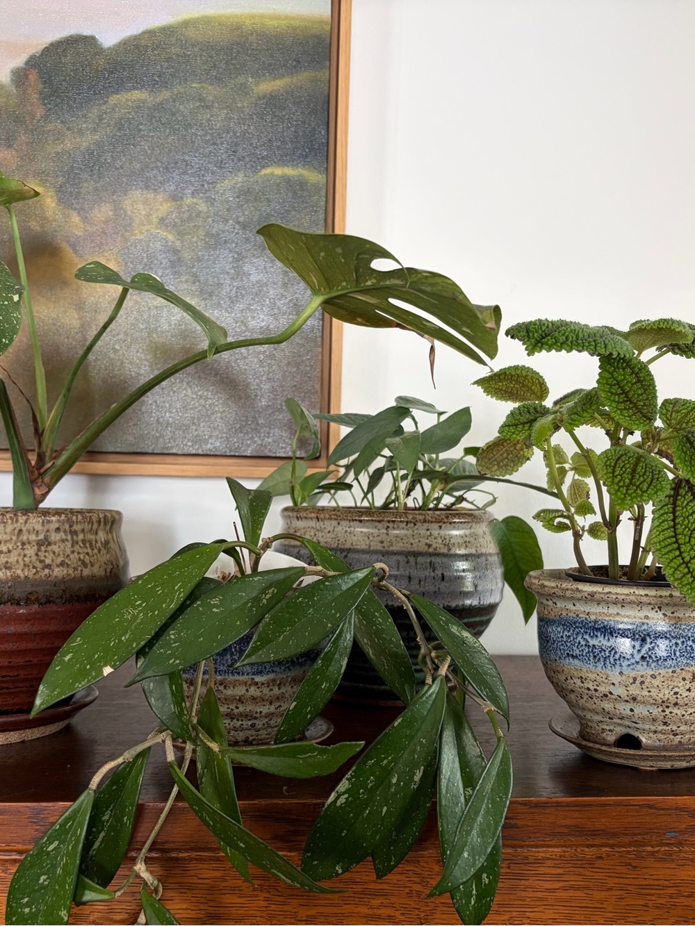 Set of 4 Handmade Santa Cruz, California Artisan Pottery Planters